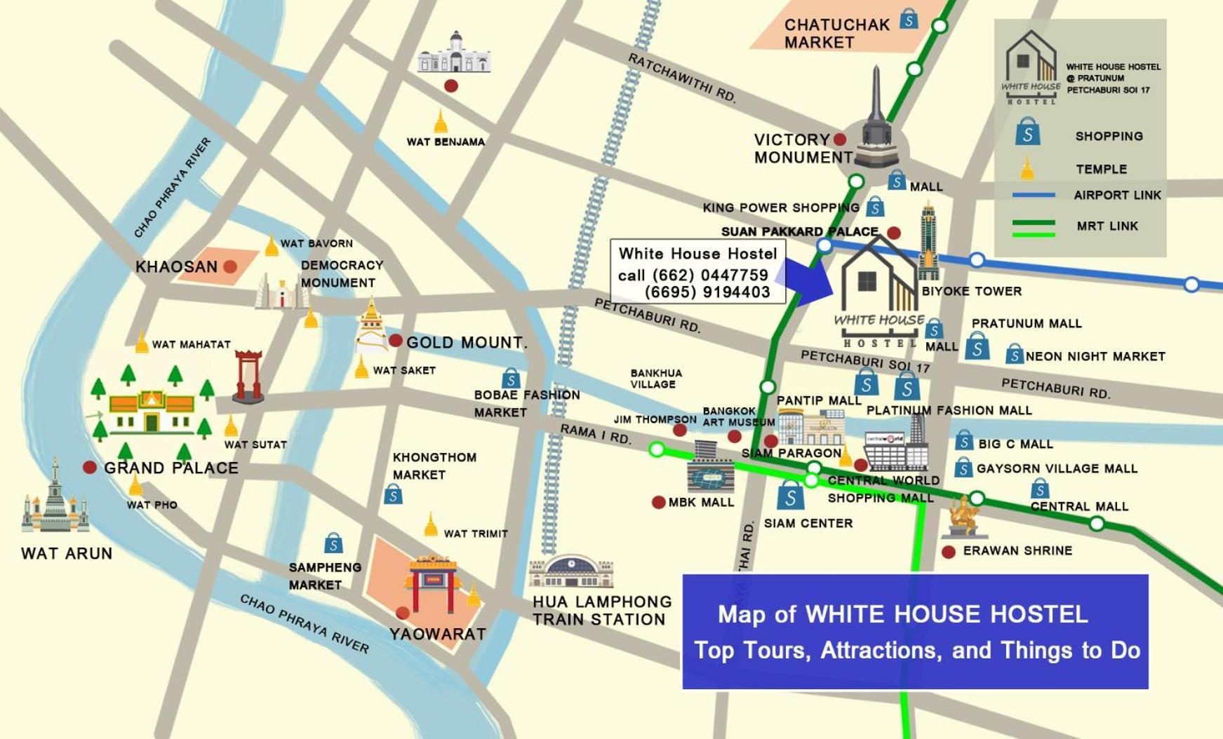 White House Hostel Bangkok Buitenkant foto